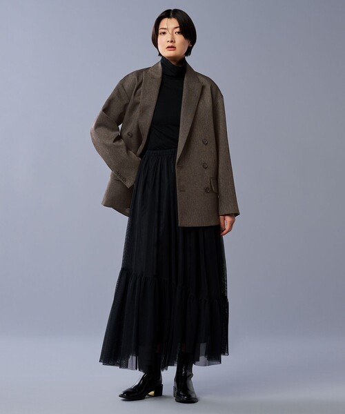 uncrave（アンクレイヴ） コート アウター ウォッシャブル ツイード