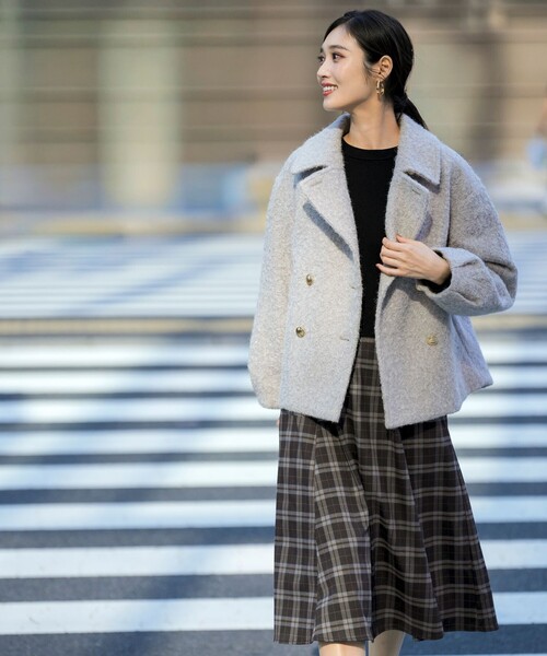 ANY SIS（エニィスィス） ピーコート pコート 「2WAY」ブークレー