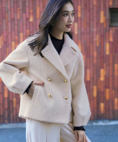 ANY SIS（エニィスィス） ピーコート pコート 「2WAY」ブークレー