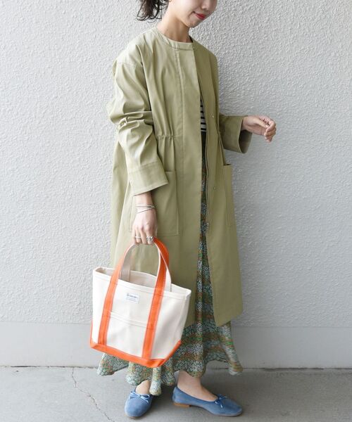 SHIPS any レディース any: ノーカラー リバー コート3 : ZOZOTOWN