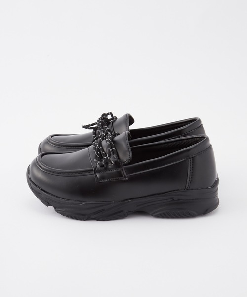 ローファー 厚底 スニーカーソールローファー レディース メンズ