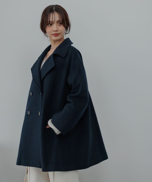 Andemiu（アンデミュウ） ピーコート pコート ビーバーウールハーフ