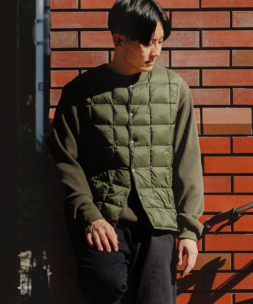 TAION（タイオン） ダウンベスト ベスト narifuri × クルーネック