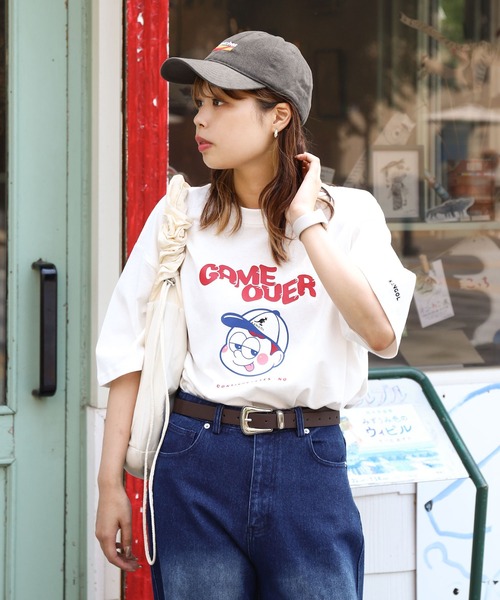 KANGOL（カンゴール） tシャツ 別注 コラボ 90s イラストプリント
