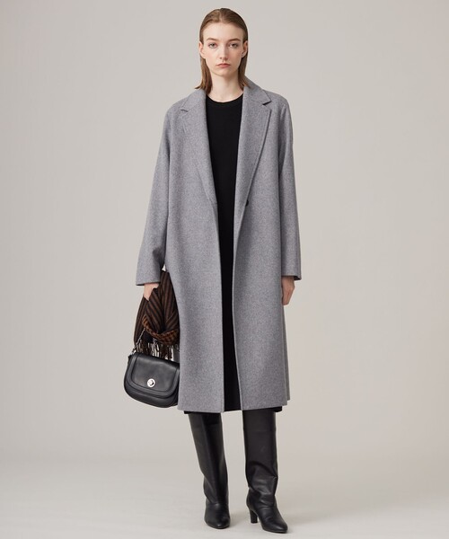 ICB（アイシービー） コート チェスターコート ウールカシミヤメルトン