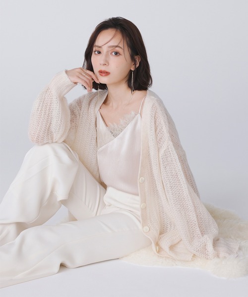 anuans（アニュアンス） キャミソール レースポイントサテン