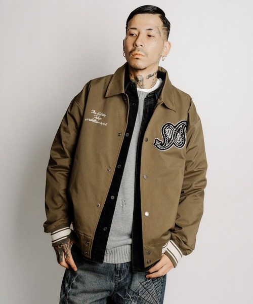 Subciety（サブサエティ） スタジャン Light varsity jkt メンズ