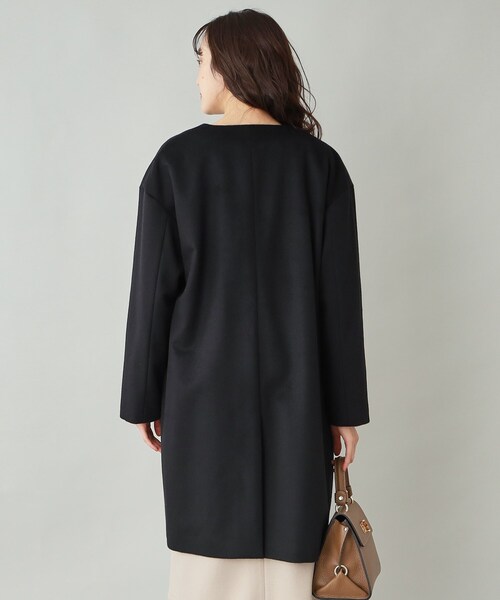 UNTITLED（アンタイトル） ノーカラーコート コート 「ゆったり/軽やか