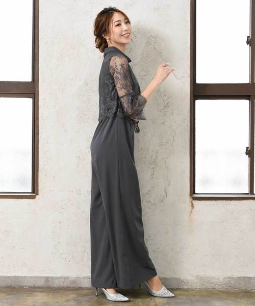 LUGG NAGG（ラグナグ） パンツドレス ハイカラー ネックレース