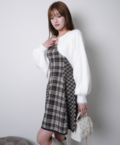 LIP SERVICE（リップサービス） ワンピース フェザーチェック