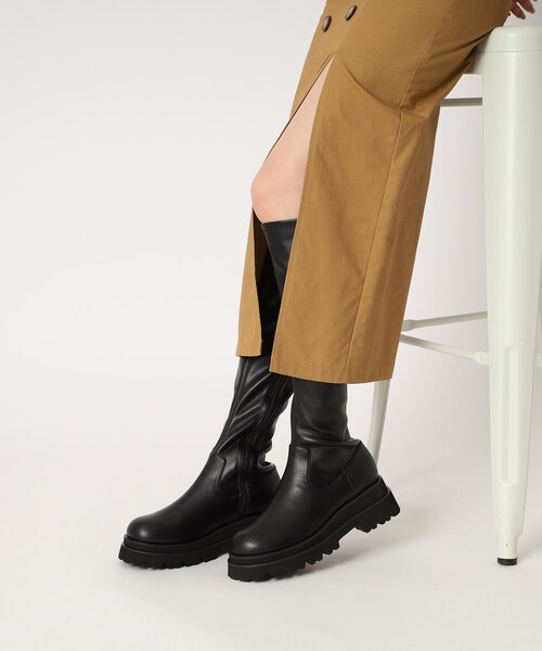 ESPERANZA（エスペランサ） ブーツ 厚底トラックソールロングブーツ