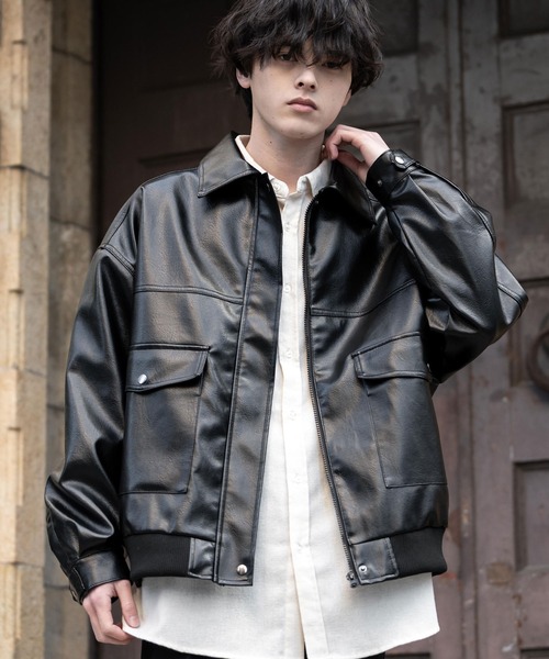 Rocky Monroe（ロッキーモンロー） 革ジャン ライダース オーバー