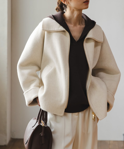 NOBLE（ノーブル） コート アウター 「追加」キャメルミックスリバー