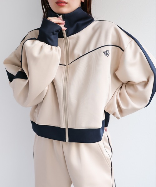 LACーVERT ジャージ 「セットアップ対応」コンパクト丈配色トラック