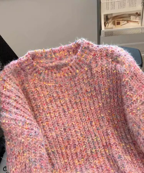 LACーVERT ニット セーター ミックスカラー編みニット レディース