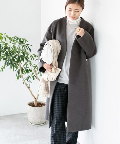 IENA（イエナ） ノーカラーコート コート MANTECO ノーカラーコート