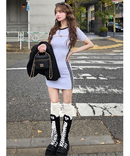 Darich（ダーリッチ） ブーツ レースアップスニーカーロングブーツ