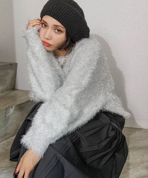 PAGEBOY（ページボーイ） ニット セーター キラキラオフショルニット