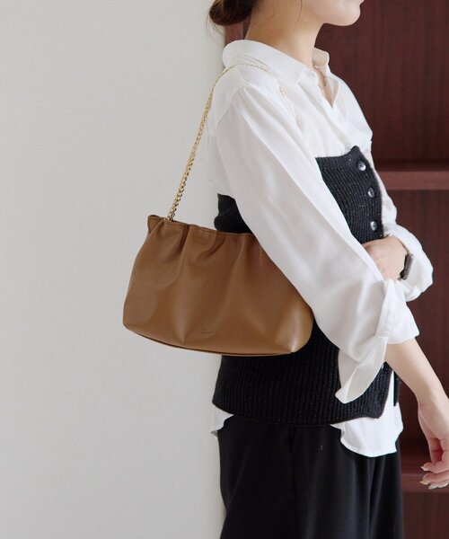 gemeil ショルダーバッグ バッグ 2wayギャザーチェーンバッグ(PT-233