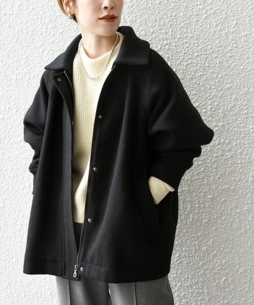 SHIPS any ブルゾン アウター 「WEB限定」SHIPS any: 2WAY ジップ