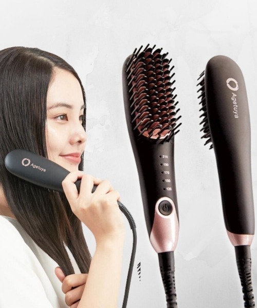 Agetuya（アゲツヤ） ポータブルミニブラシアイロン : ZOZOTOWN Yahoo