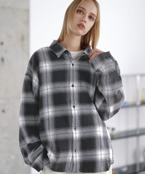 ROCHEM（ローシェン） シャツ ヴィンテージ加工アソートオンブレ