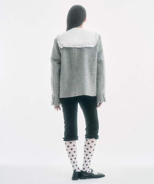 FEKETE（フェケテ） ジャケット ノーカラージャケット no collar wool