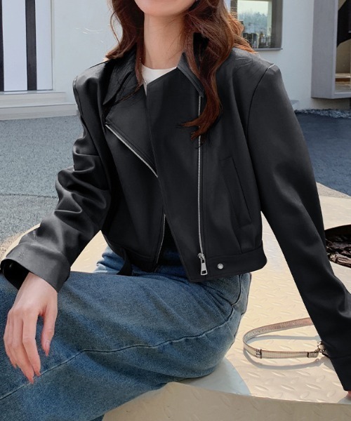 a lot of love レザージャケット ライダース PUレザージャケット