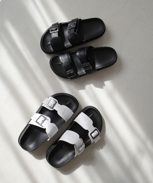 AmiAmi（アミアミ） サンダル 厚底ダブルベルトサンダル レディース