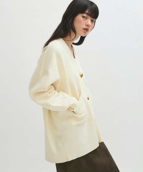 ADAM ET ROPE'（アダムエロペ） カーディガン 「サステナブル」ハート