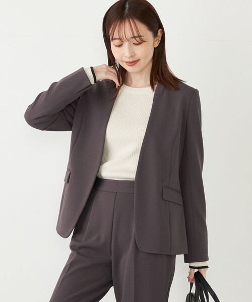 SHIPS Colors（シップスカラーズ） ジャケット ノーカラージャケット