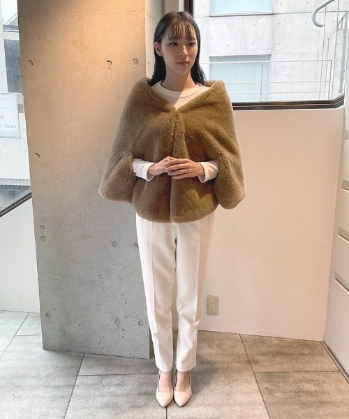 コート アウター リッチボリュームファーケープ レディース : ZOZOTOWN