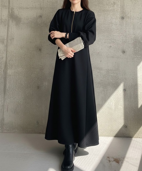 EPOCA（エポカ） 長袖ワンピース 40 ベージュ レディース : ZOZOTOWN