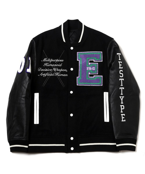 RADIO EVA スタジャン RADIO EVA 862 EVANGELION BASEBALL JACKET