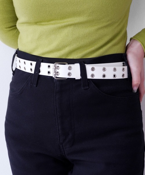 Port（ポート） ベルト ダブルピン ハトメ ベルト / アイレット ベルト