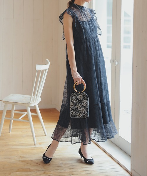 Dorry Doll（ドリードール） ドレス フレアスリーブプリーツドレス