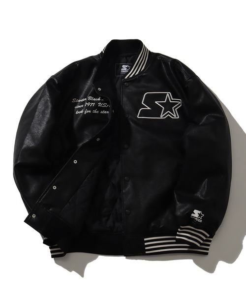 STARTER（スターター） スタジャン PU 中綿 スタジャン メンズ