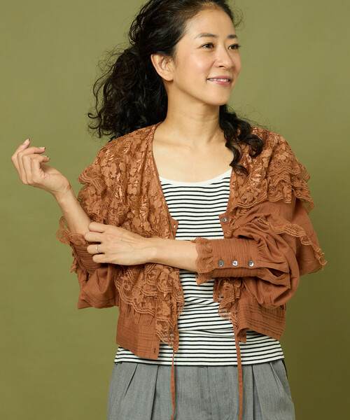 Freada（フリーダ） ブラウス シャツ インド レースブラウス