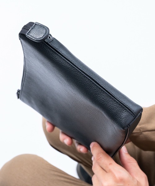 MURA（ムラ） ショルダーバッグ フルグレインレザー スキミング防止