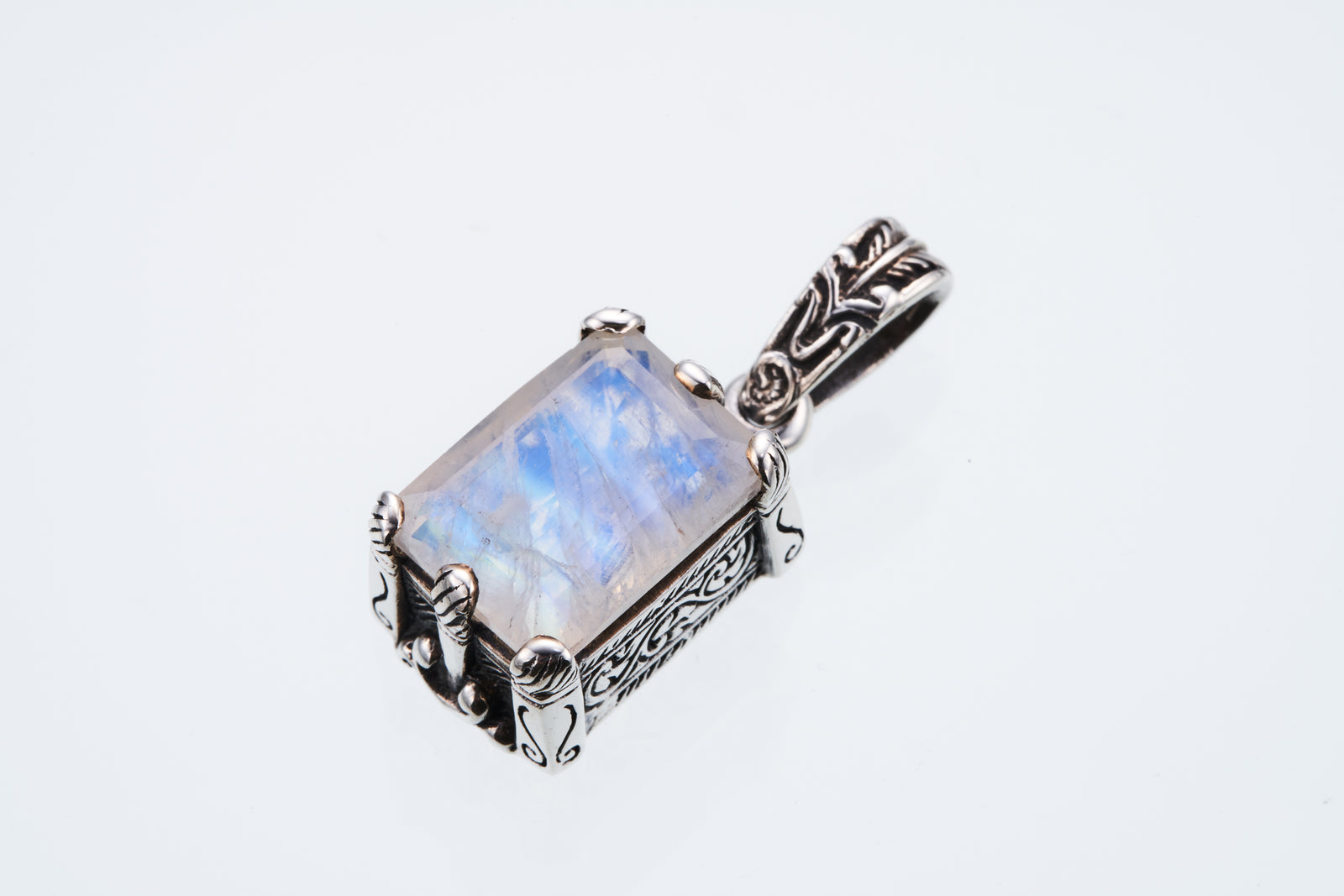 Islamic Pendant : L (Rainbow Moonstone)｜イスラミック・ペンダント