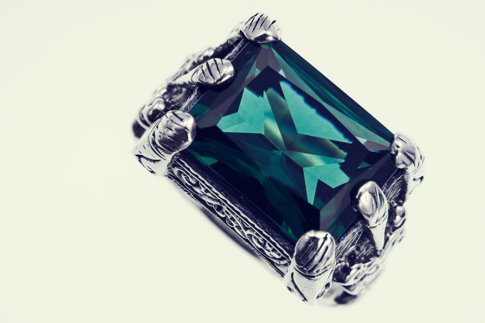 Islamic Ring : L (Green Quartz)｜イスラミック・リング : L