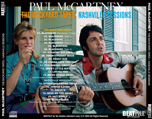 PAUL McCARTNEY - THE BACKYARD TAPES + NASHVILLE SESSIONS (1CDR