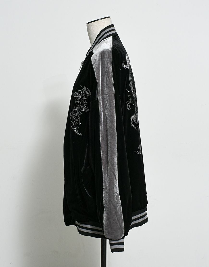 REFLEM【レフレム】ベロア刺繍スカジャン/全2色