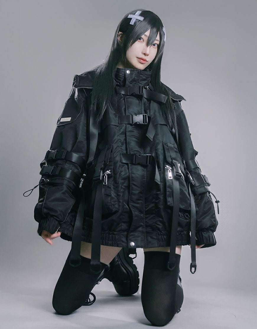 DimMoire【ディムモアール】Messy Bonesベロアスカジャン/Silver