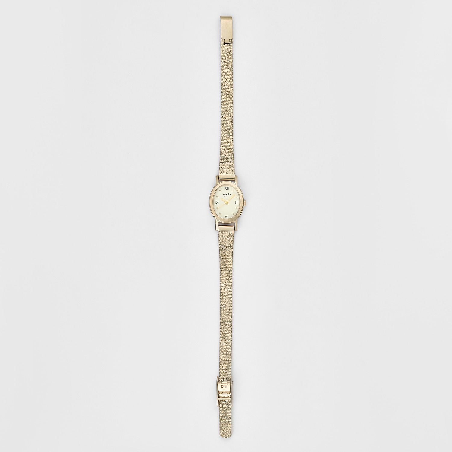 オーバルフェイスウォッチ／ブラウンゴールド｜時計｜アガット 公式