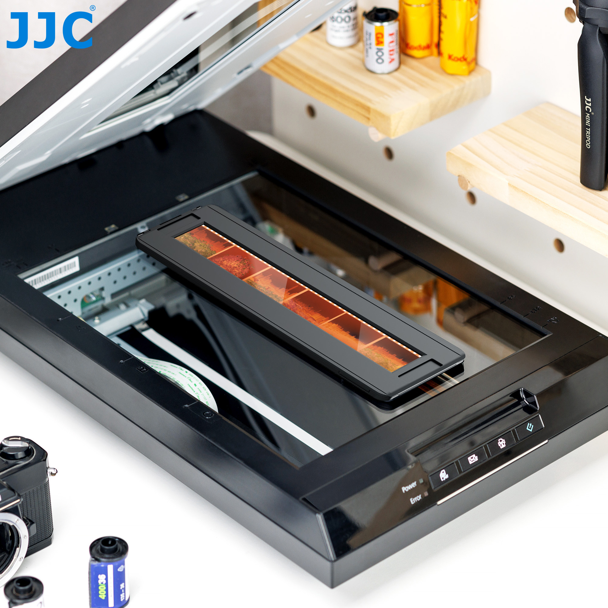 JJC フィルムスライドホルダー 35mm / 120 フィルム用、35mm ネガ