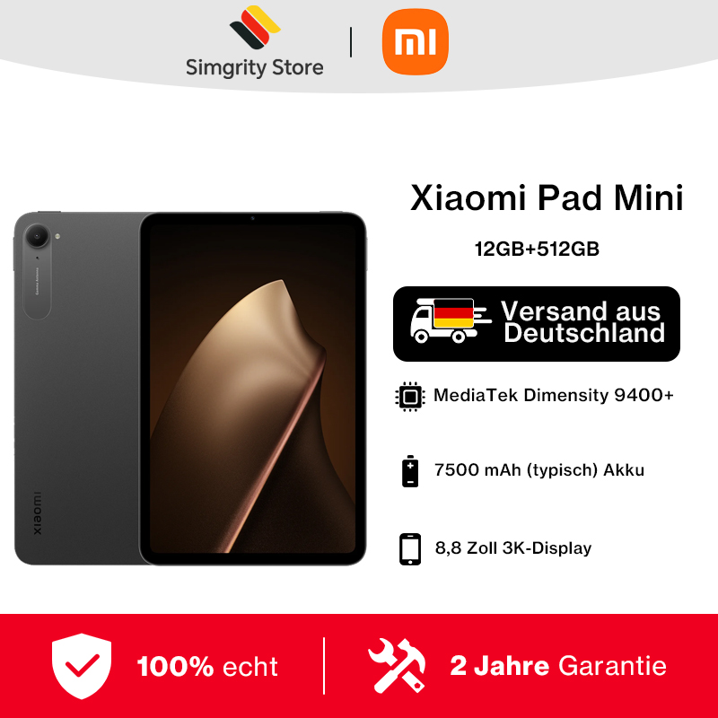 Global Version Xiaomi Pad Mini Tablet MediaTek Dimensity 9400+