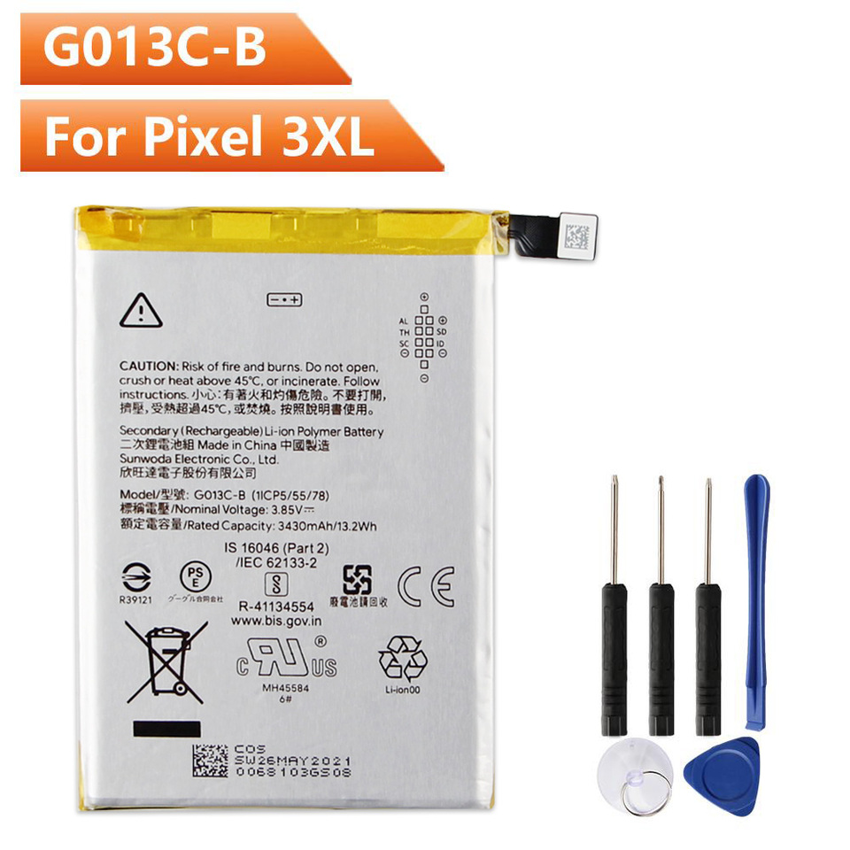 Replacement Battery G013C-B For Google Pixel 3XL 3430mAh G013A-B