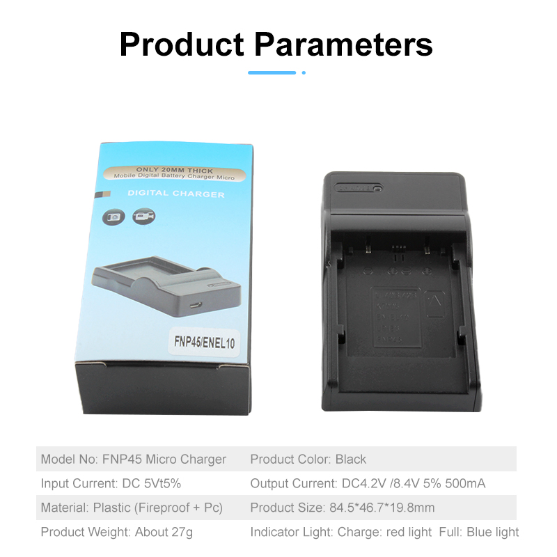 BC-45A BC-45W BC-45B BC-45 USB Charger for FNP-45 FNP-45A Battery