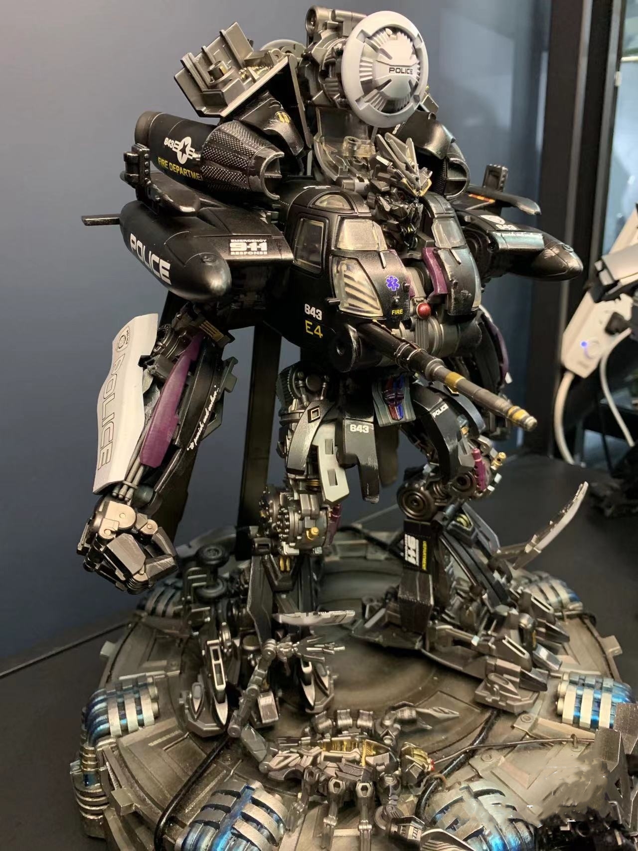 WJ Transformation Vertigo Helicopter Blackout DIY Hand Painted